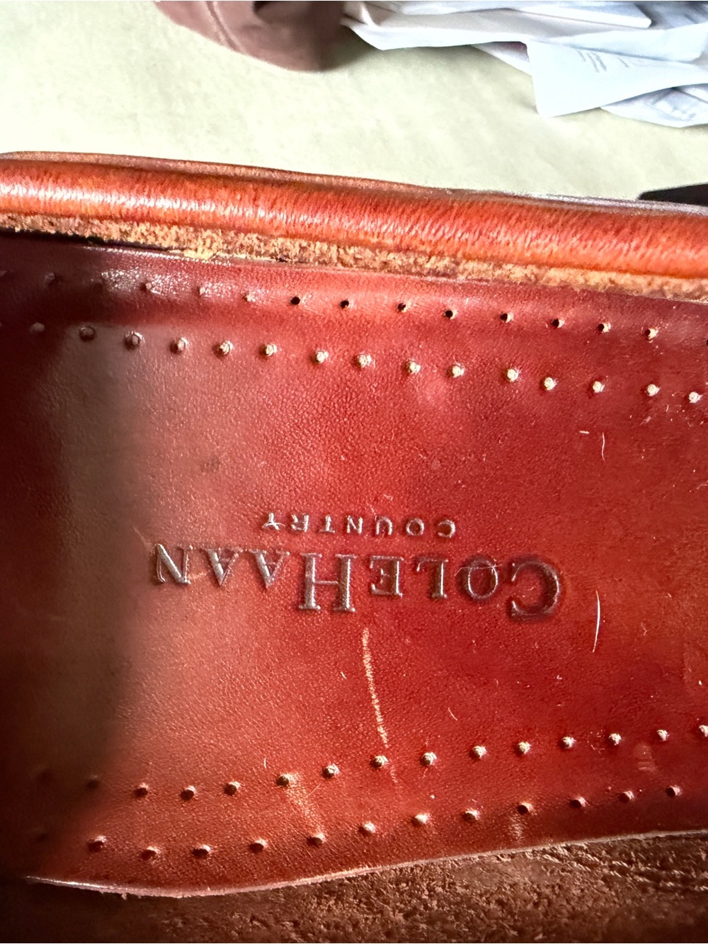 Cole Haan Men's Leather shoes in Reddish Brown